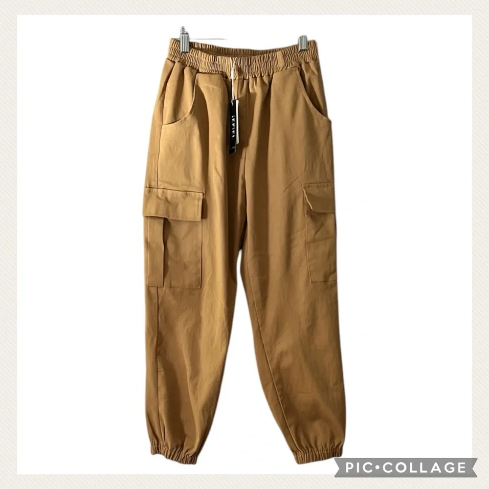 Back To School NWT Boys Tan iEFiEL Easy Forever Cargo Pants Size 14 NIP